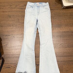 MOTHER Light Wash Flare Jeans